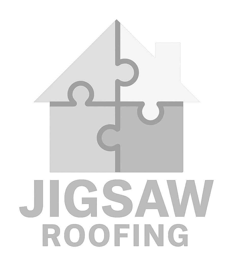 jigsaw roofing logo upscaled transparent light greyscale